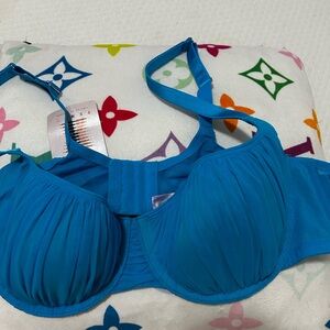 Savage X Fenty Vibrant Blue Pleated Bra